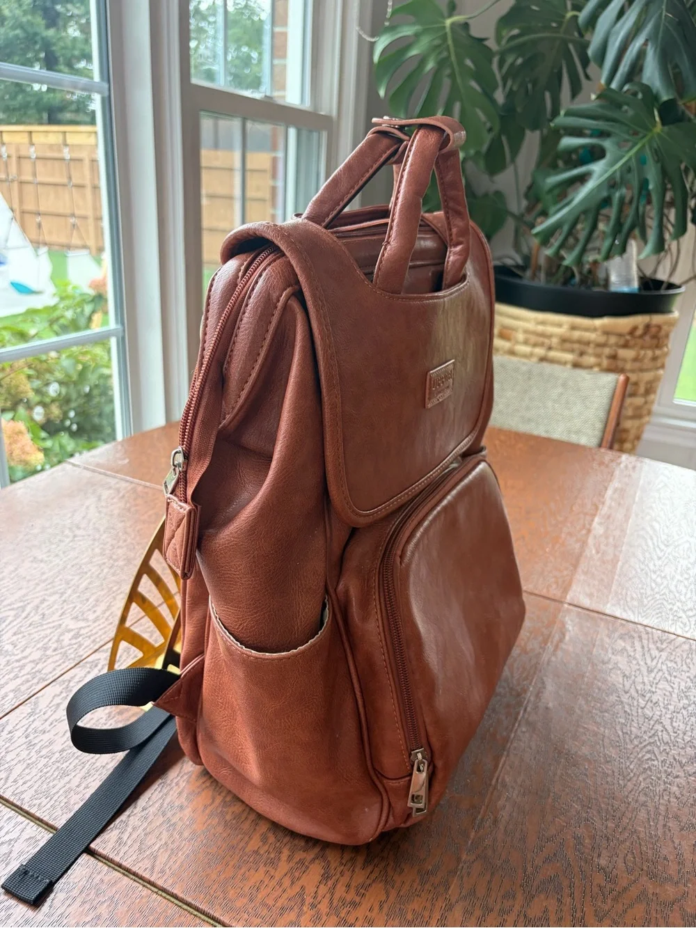Unbranded Women's Tan Baby Diaper Backpack - Convertible Organizer Bag